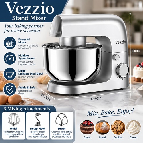 Vezzio stand mixer 1500w - vezzio,