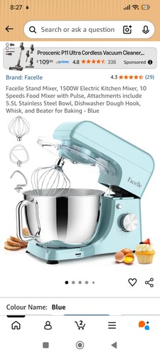 Electric stand mixer 1500w - stand, mixer,